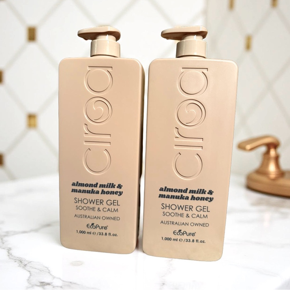 Ciroa NWOT Quantity of 2 - 33.8 Fl Oz Each Almond Milk & Manuka Honey Shower Gel